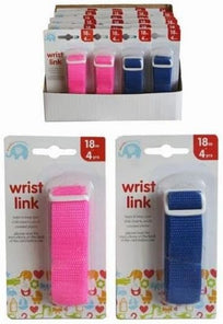 Adjustable Baby Wrist Link with Rein, Toddler Walking Safety Restraint in Assorted Colors