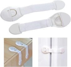 Baby Proofing Safety Guards Kit – Adjustable Child Locks for Kitchen Cupboards, Easy-to-Install Fridge & Drawer Lock, Child Safety Cupboard Locks for Children