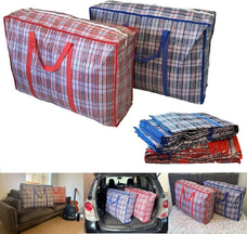 XXL Laundry and Storage Bags – Waterproof with Zips, Foldable Moving/Washing Bags, Multiuse – Pack of 10