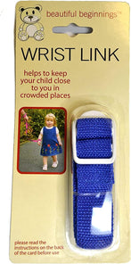 Adjustable Baby Wrist Link with Rein, Toddler Walking Safety Restraint in Assorted Colors