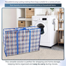 Start and Drive XXL Jumbo Laundry Bag – Heavy Duty Reusable Storage Bag with Strong Zip for Moving House, Clothing, Toys & Wardrobe Storage